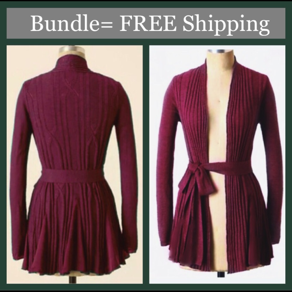 Anthro: Knitted&Knotted Long Embrace Cardigan sz S